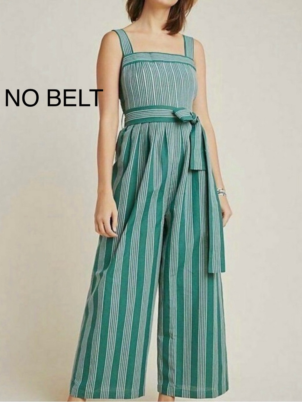 Payal Pratap Wide Leg Jumpsuit Green Stripe